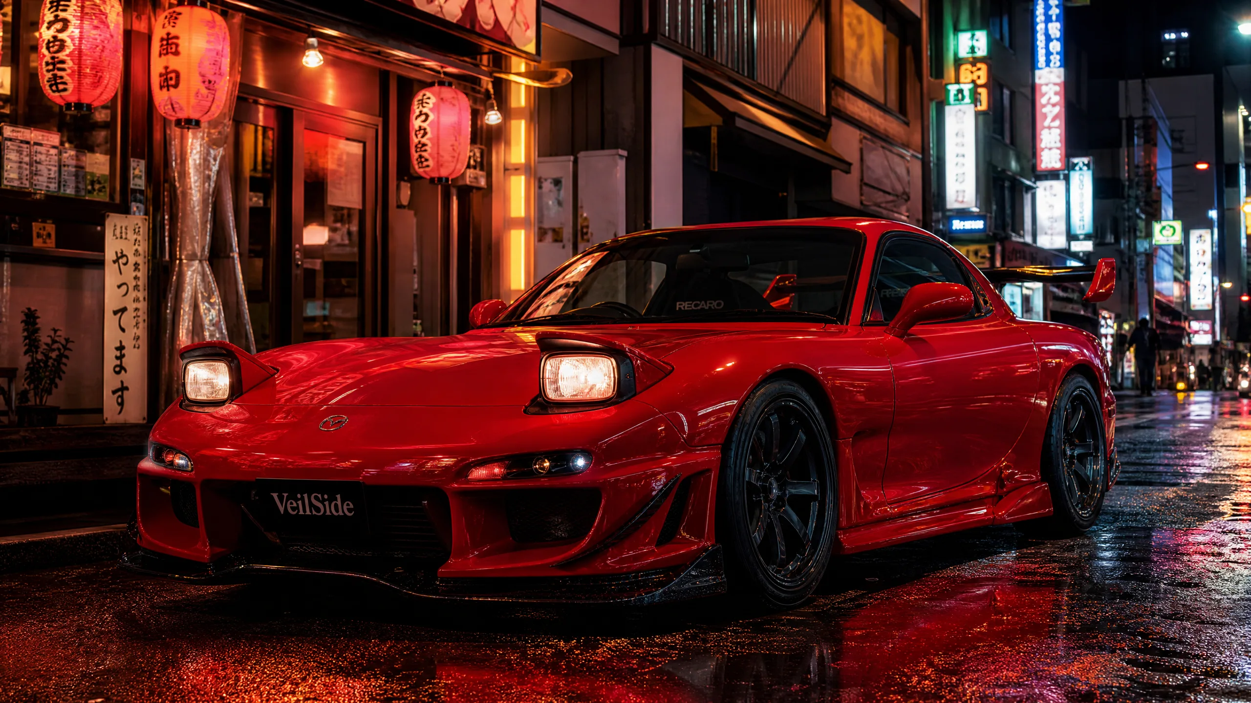 红色RX-7‌ FD改装车